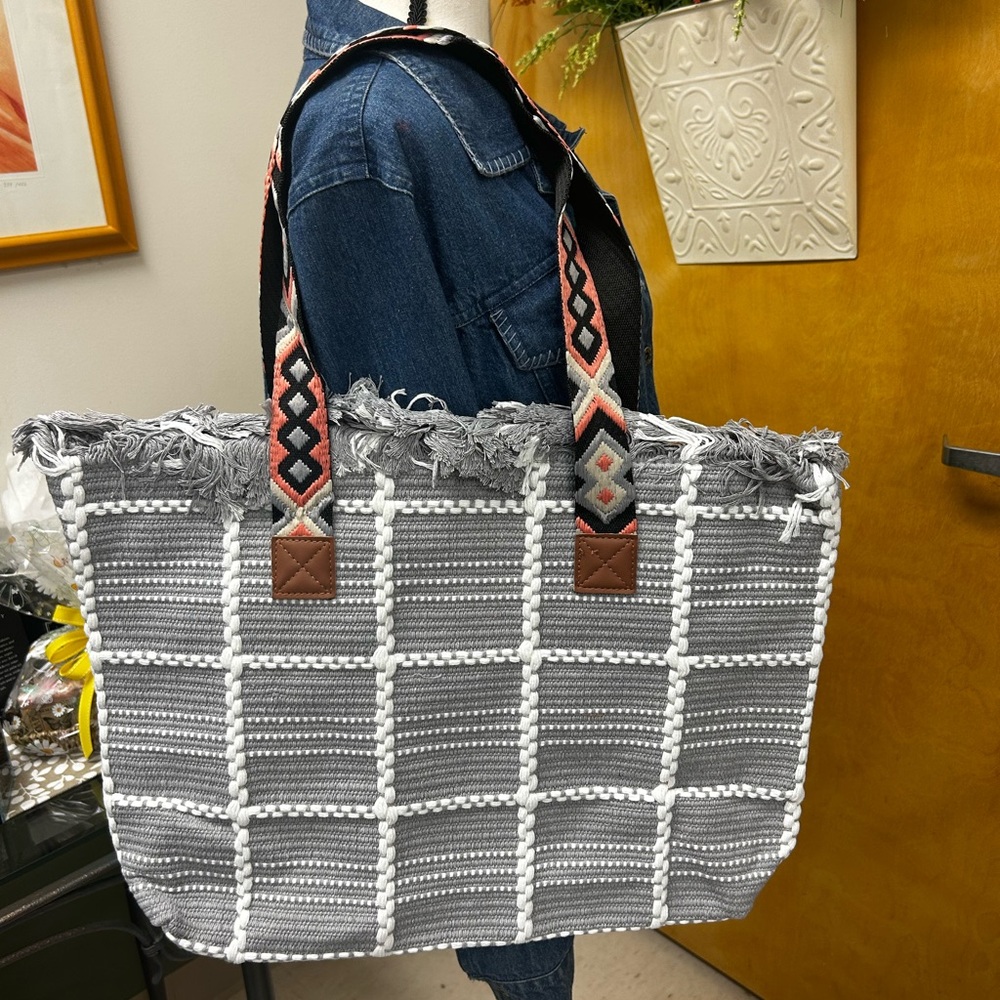 Eden Boho Fringe Tote Bag